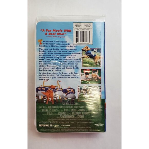 Air Bud: Golden Receiver VHS Tape 1998 Clamshell - Picture 2 of 6
